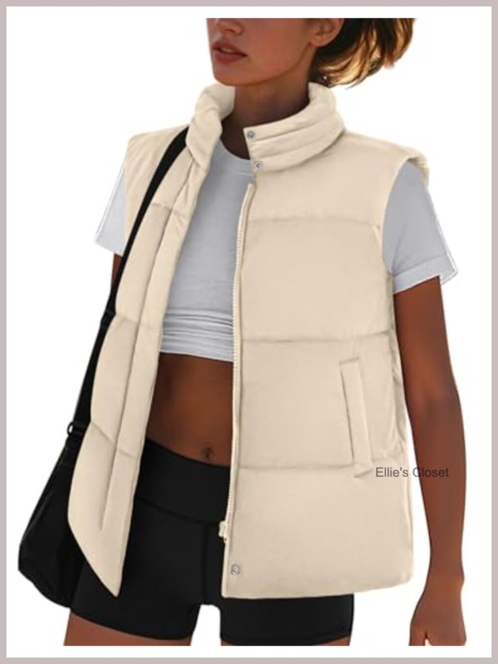 Zeagoo Women's Puffer Vest Lightweight Quilted Sleeveless Zip Up Gilet with
